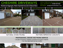 Tablet Screenshot of cheshiredriveways.co.uk